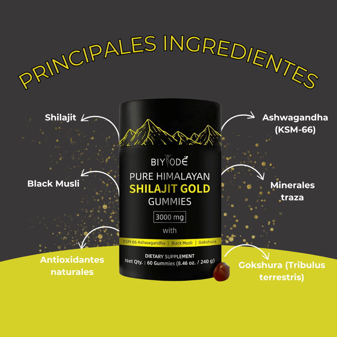 SHILAJIT GOLD GUMMIES - ACTIVA TU MASCULINIDAD NATURALMENTE
