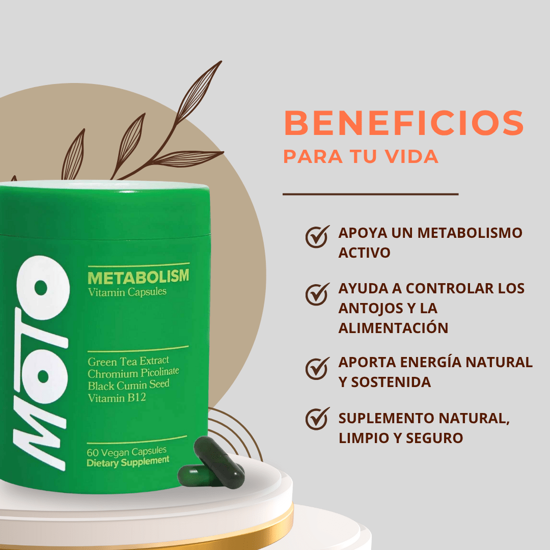 MOTO METABOLISM CAPSULES- Activa tu metabolismo y controla tus antojos naturalmente