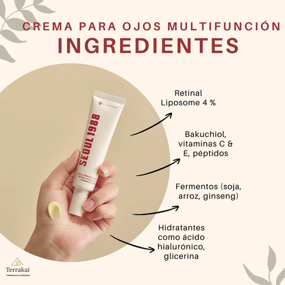 SEOUL 1988 CREMA PARA OJOS ORIGINAL - Mirada más firme, luminosa y con menos arrugas - ¡APROVECHA LAS CYBER REBAJAS!